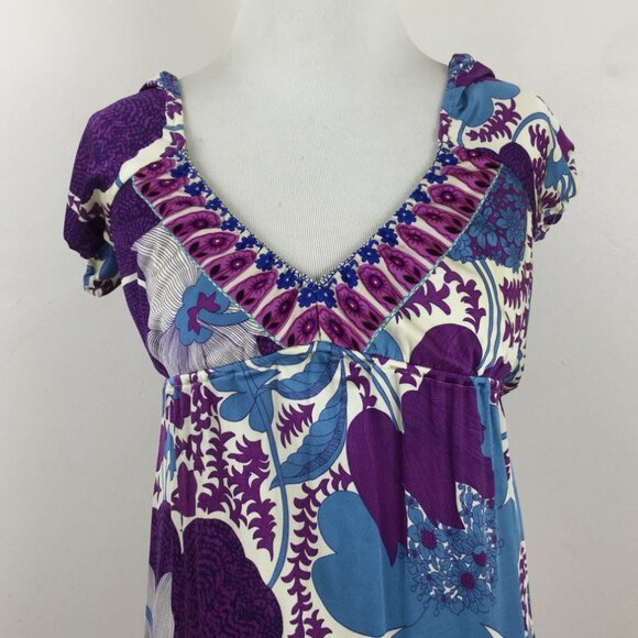 Vintage Hale Bob Silk Jersey Dress xs - Picture 3 of 9